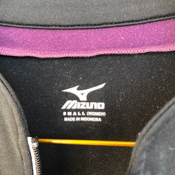 Mizuno purple black half zip thermal athletic wear - Picture 5 of 7